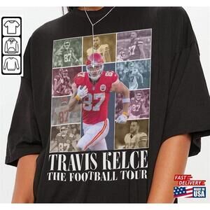 Travis Kelce Kansas City Football Shirt 90S Bootlegs Unisex